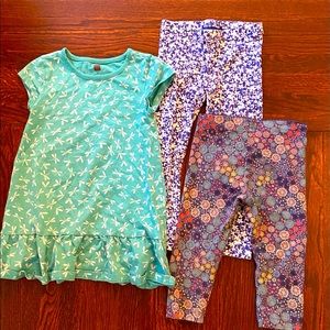 Tea Collection, tunic, leggings & capris, size 4